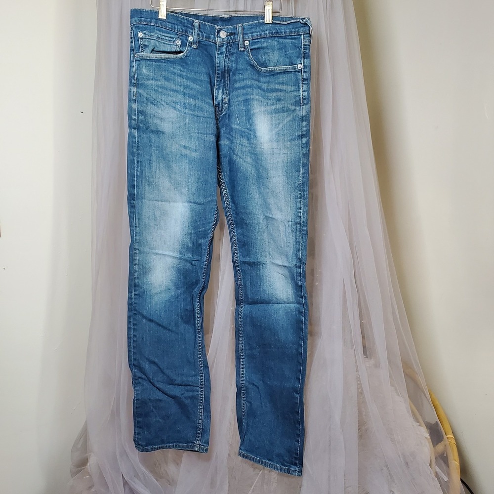 Levis Mens 505 Original Regular Fit‎ Jeans Straight Leg  Size 34 Fits 36x32 Blue